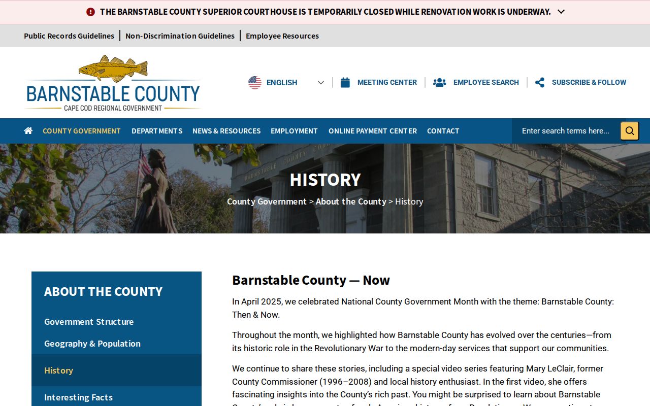 Barnstable city directory county history context