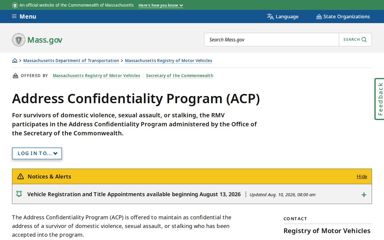 Barnstable resident lookup address confidentiality program information